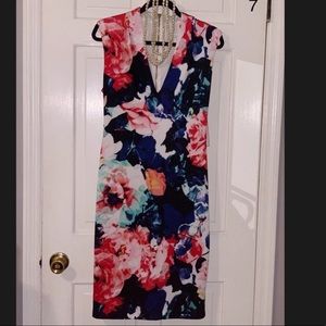 Bisou Bisou Cocktail Dress Size 10 Floral dress